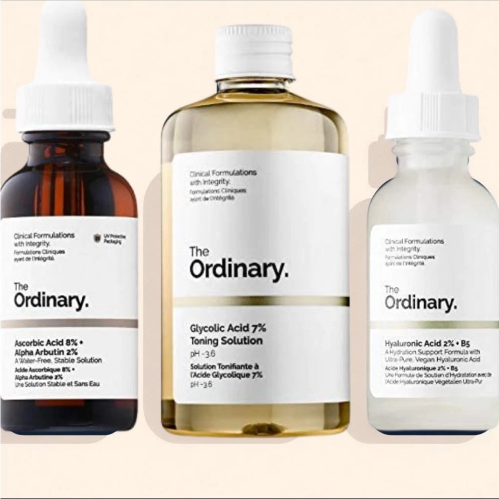 NEW‼️ FACE SERUM SKINCARE SET THE ORDINARY 3 BOTTLES